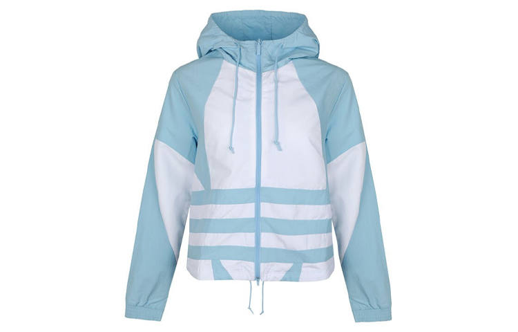 Adidas Originals Trefoil Collection Jackets Women's Blue Hooded Moderate Other