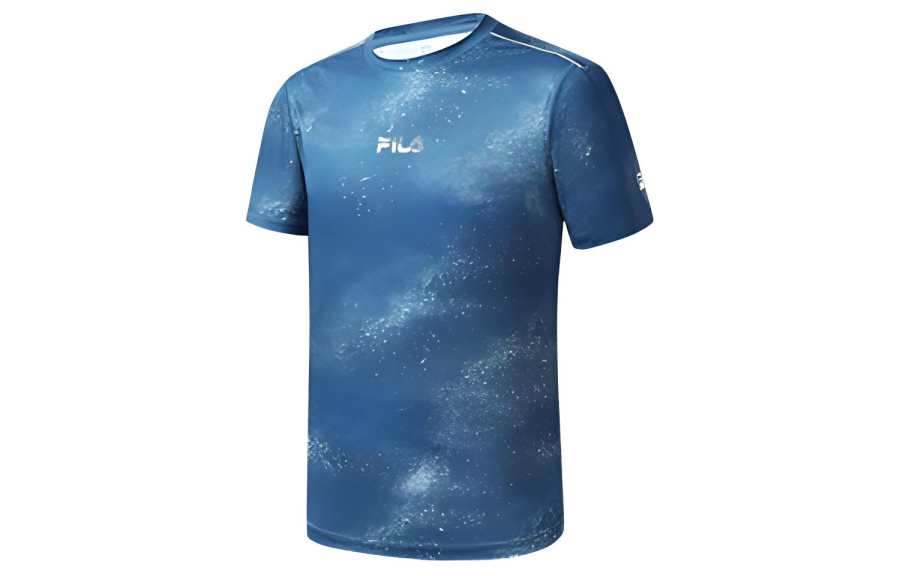 FILA T Shirts Men's Blue Crew Neck