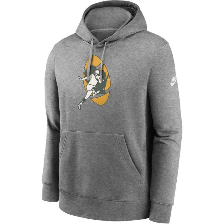 Nike Nike Green Bay Packers Rewind Club Logo Men’s Nike Nfl Pullover Hoodie