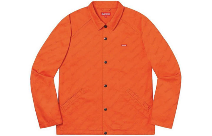Supreme Supreme Snap Front Jacquard Logos Twill Jacket