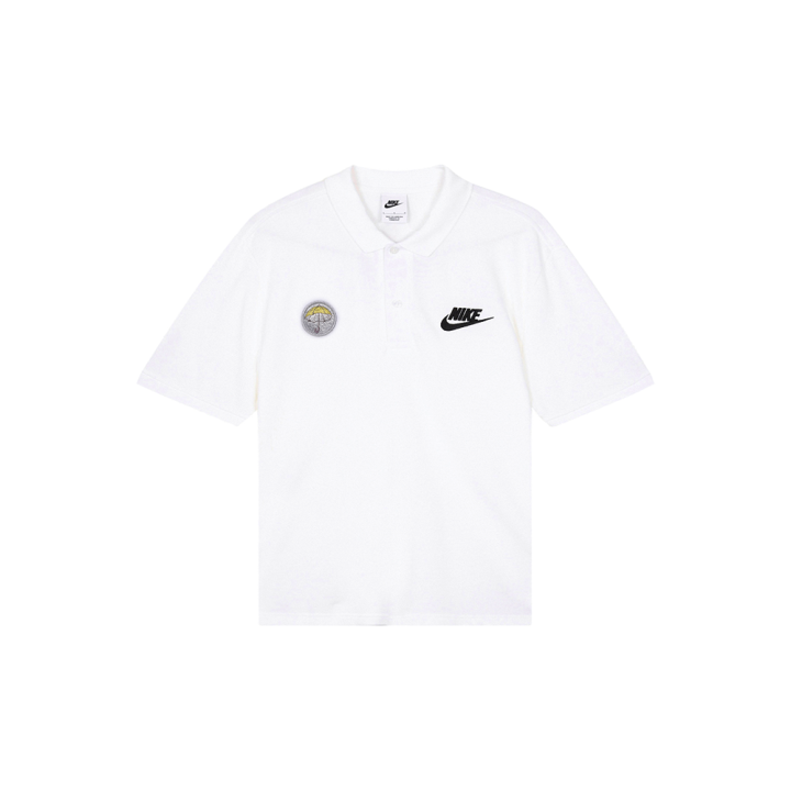 Nike Nike Polo Shirts Men's White Polo Collar Moderate Straight Fit