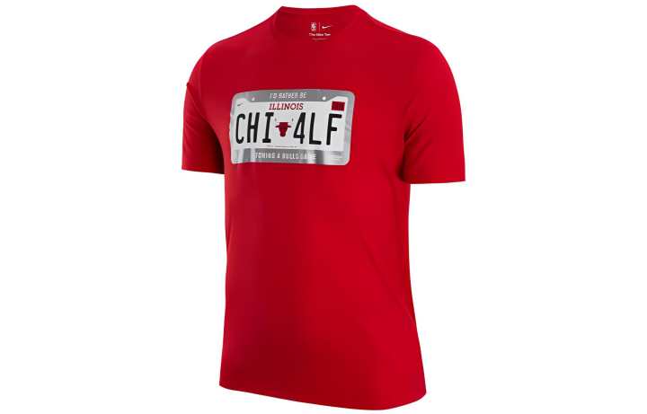 Nike Nike T Shirts Men's Red Crew Neck Moderate Straight Fit