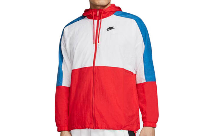 Nike Nike Jackets Men's University Red/White/Industrial Blue Stand Collar Moderate Other