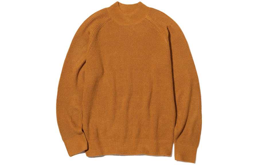 UNIQLO Sweaters Unisex Orange Red Half Turtleneck Moderate Other