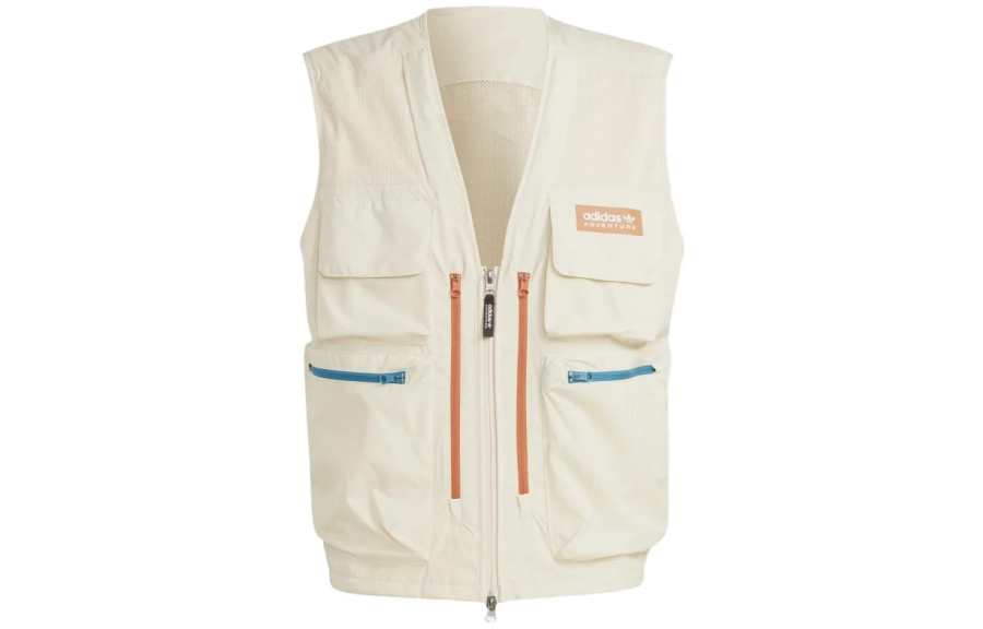 Adidas Originals Contrasting Zipper Gilet