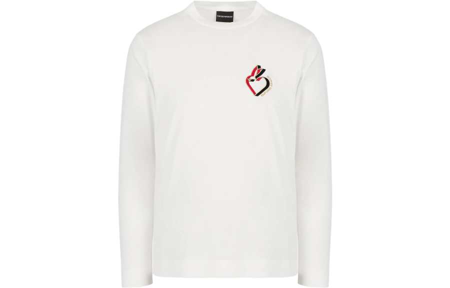 EMPORIO ARMANI Sweaters Men's Ecru Crew Neck Moderate Other