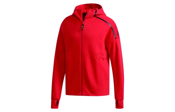 Adidas Adidas Jackets Men's Red Hooded Moderate Other