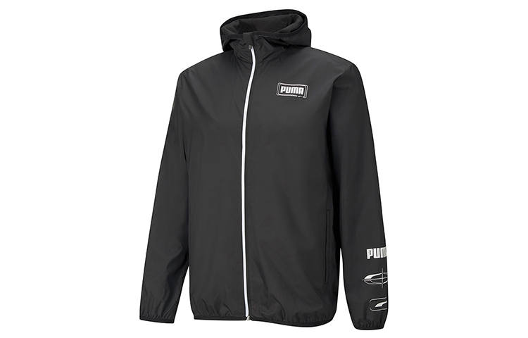 PUMA PUMA ESSENTIALS Jackets Men's Black Hooded Moderate Other