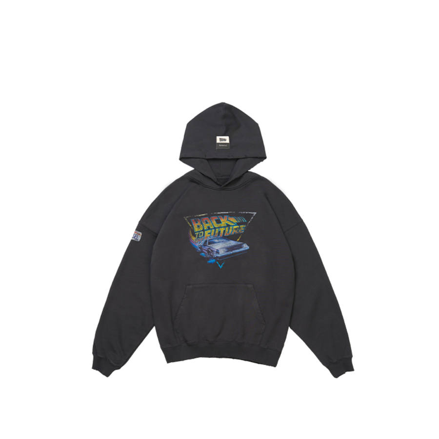 XVESSEL Sweatshirts Unisex Black Hooded Moderate