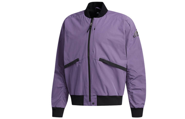 Adidas Adidas Jackets Men's Tech Purple/Black Stand Collar Moderate Other