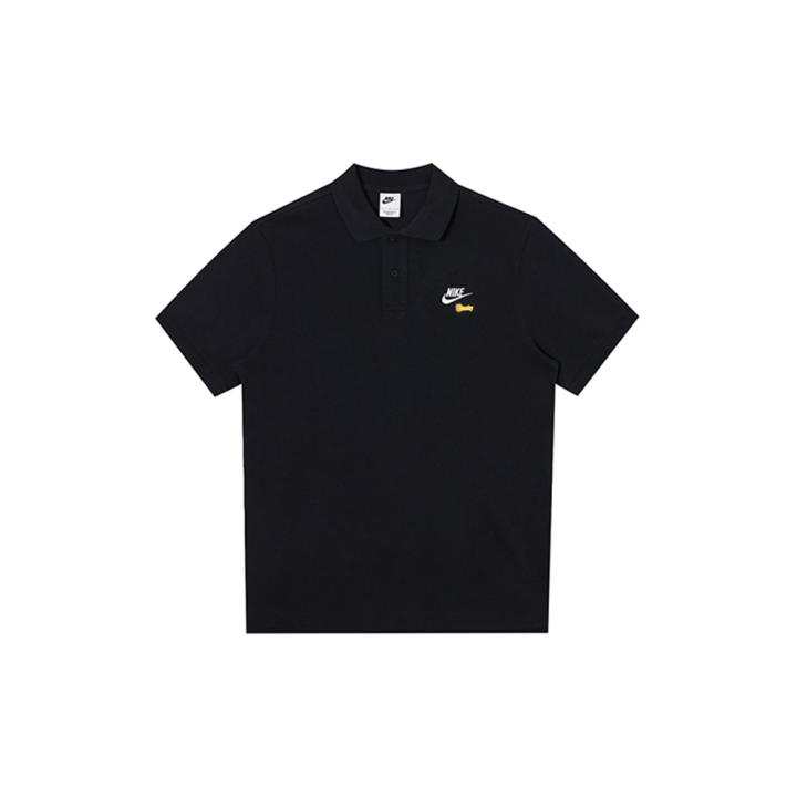 Nike Nike Polo Shirts Men's Black Polo Collar Moderate Straight Fit