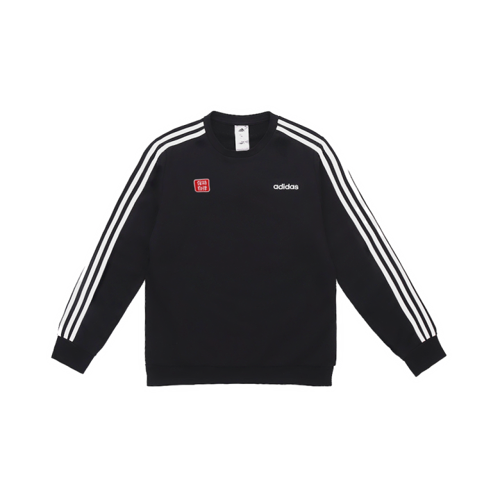 Adidas Adidas Sweatshirts Men's Black Crew Neck Moderate Regular