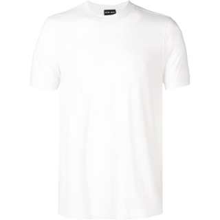 GIORGIO ARMANI Logo Embroidered Crewneck T Shirt