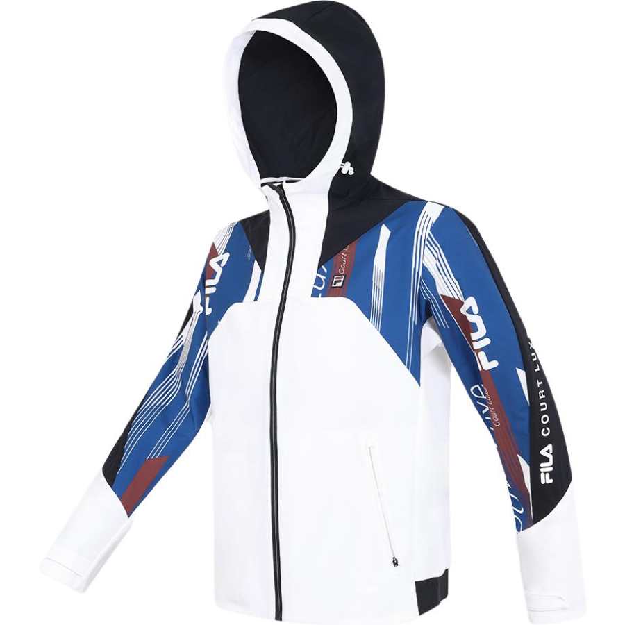 FILA Knitwear Men's Jade White Hooded Moderate Other