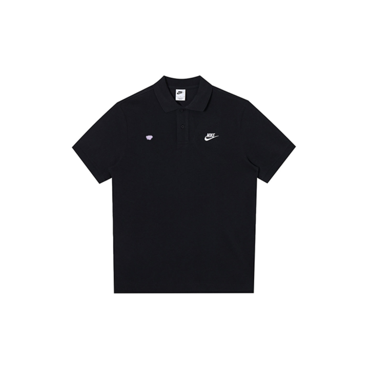 Nike Nike Polo Shirts Men's Black Polo Collar Moderate Straight Fit