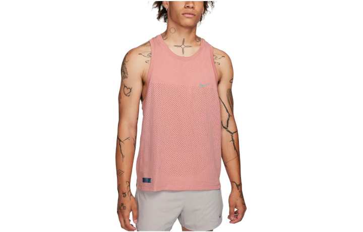 Nike Nike Tank Tops Men's Pink Crew Neck Moderate Straight Fit