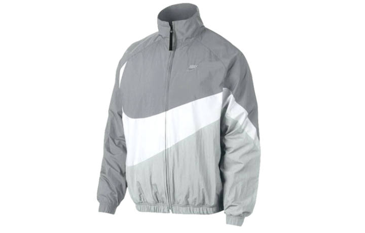 Nike Nike Jackets Men's Wolf Gray Stand Collar Moderate Instructor