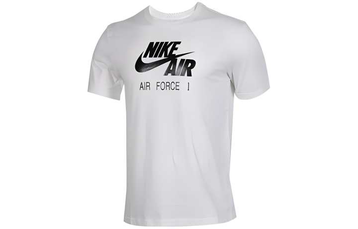 Nike Nike T Shirts Men's White Crew Neck Moderate Straight Fit