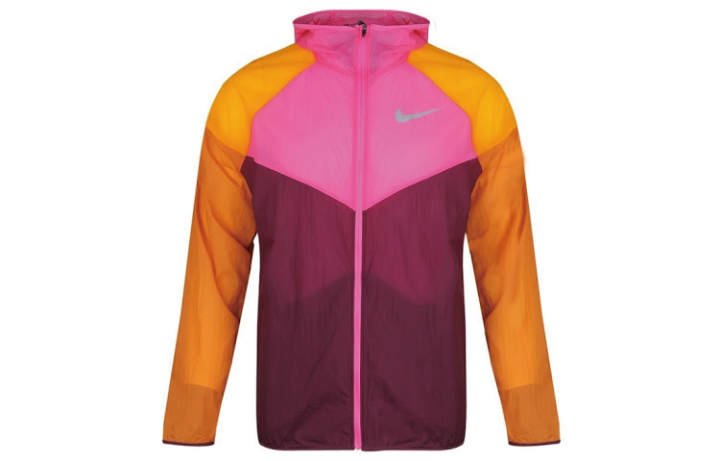 Nike Nike Jackets Men's Bordeaux Burgundy/Laser Purple Red/Cinder Orange Hooded Thin Other