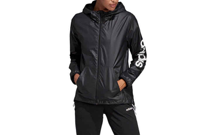 Adidas Adidas Jackets Women's Black Hooded Moderate Other