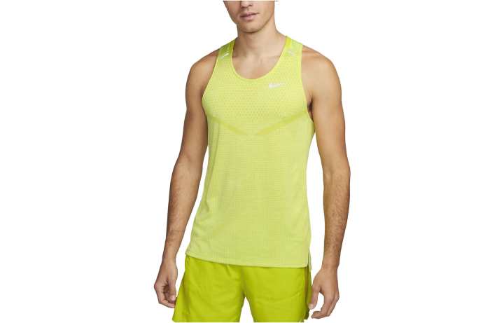 Nike Nike Tank Tops Men's Yellow Crew Neck Moderate Straight Fit
