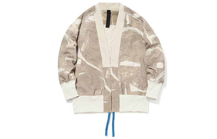 Li-Ning Li Ning x CHENGLONG,LIANMINGKUAN Jacket Men's Yellow Gray All Over Print
