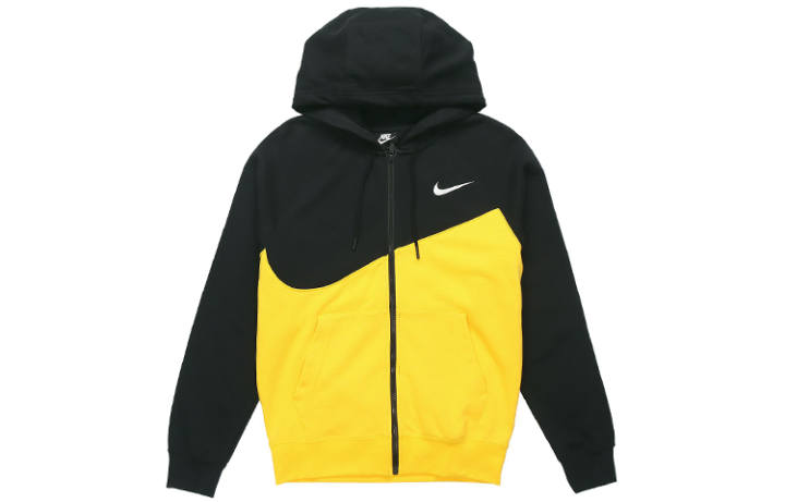 Nike Nike Jackets Men's Black Yellow Hooded Moderate Other
