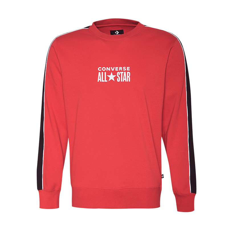 Converse Sweatshirts Men's Red Crew Neck Moderate Other