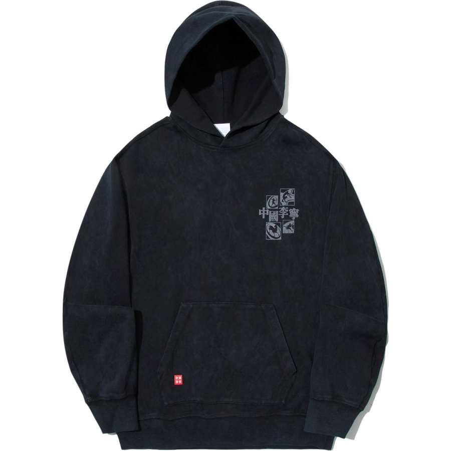 Li-Ning Li Ning Sweatshirts Unisex Black Hooded Moderate Regular