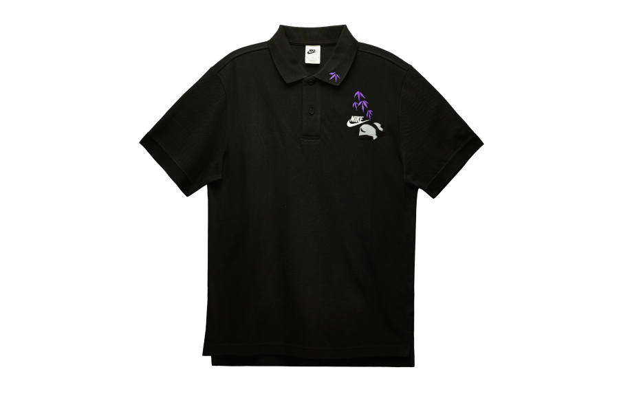 Nike Nike Polo Shirts Men's Black Polo Collar Moderate Straight Fit