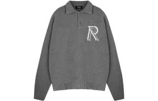 REPRESENT Sweaters Men's Gray Polo Collar Moderate Other