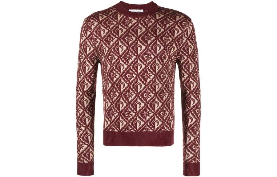 Marine Serre Moon Diamant Jacquard Crewneck Jumper