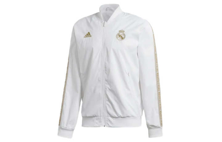 Adidas Adidas Real Madrid Jackets Men's White Baseball Collar Moderate Other