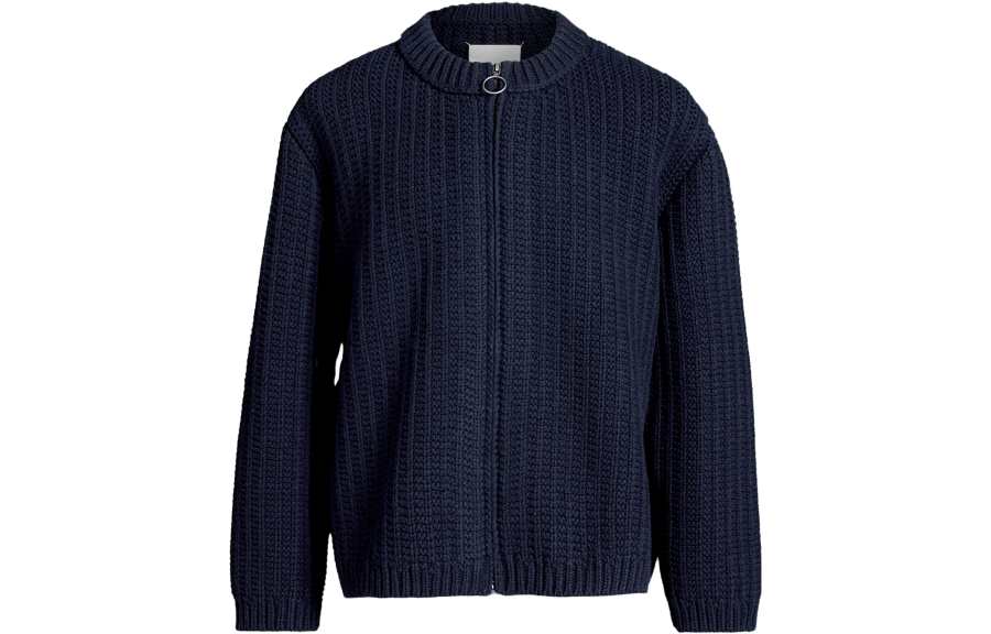 Maison Margiela Chunky-Knitted Long Sleeved Zipped Cardigan