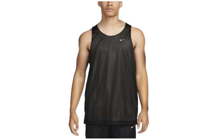 Nike Nike Tank Tops Men's Black Crew Neck Moderate Straight Fit
