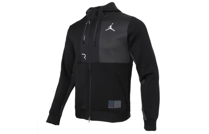 Jordan Jordan Jackets Men's Black Hooded Moderate Other