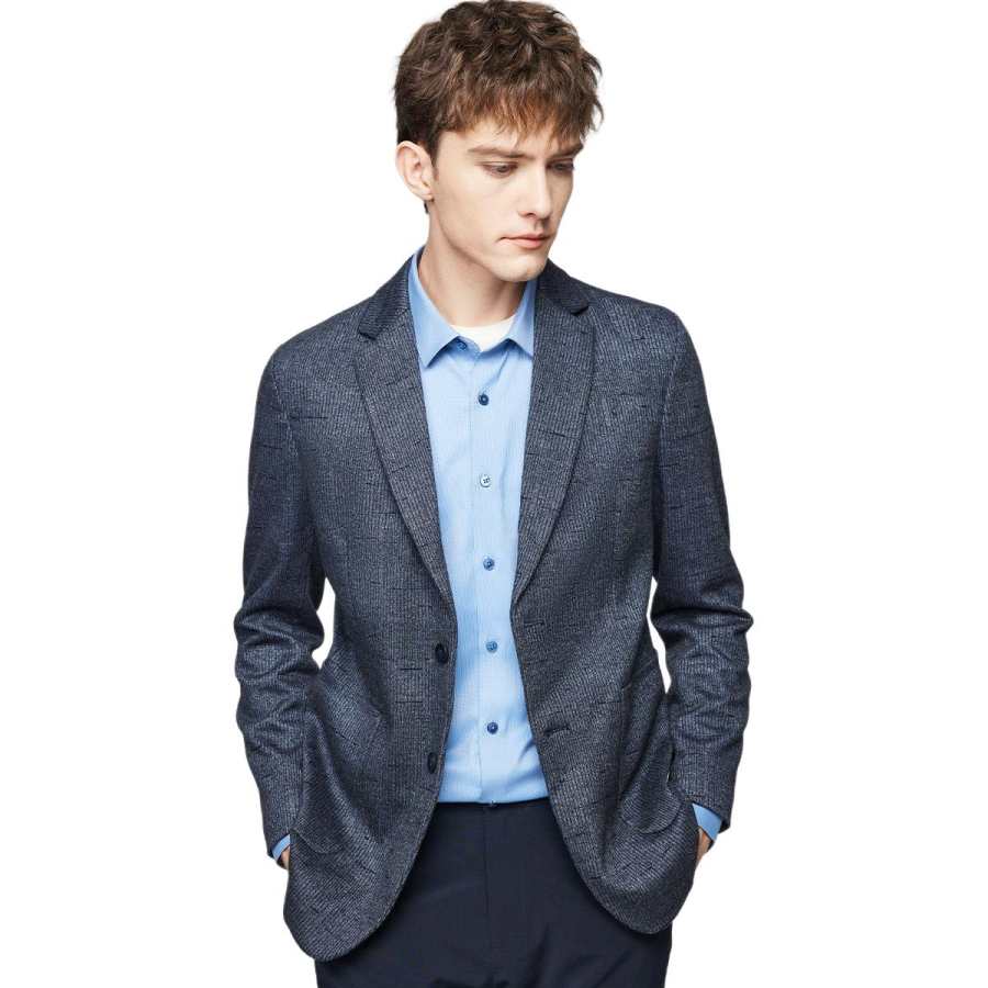 Hodo Business Suits Men's Suit Collar Moderate Business Suit