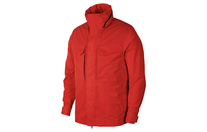 Nike Nike SPORTSWEAR TECH PACK Jackets Men's University Red Stand Collar Moderate Workwear