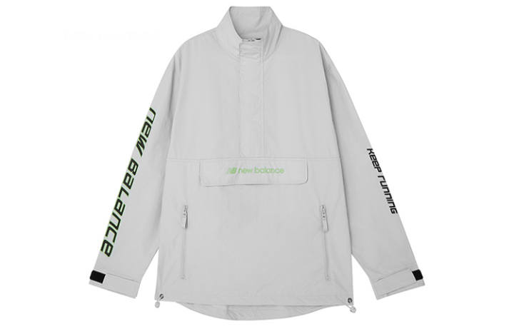 New Balance New Balance Jackets Men's Gray Stand Collar Moderate