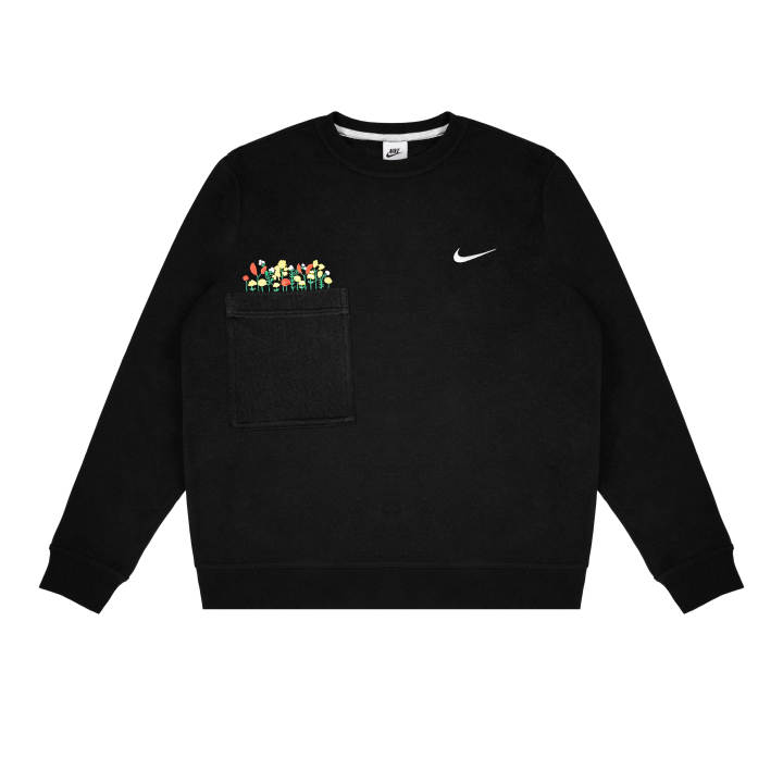 Nike Nike Sweatshirts Unisex Black Crew Neck Thickened Regular