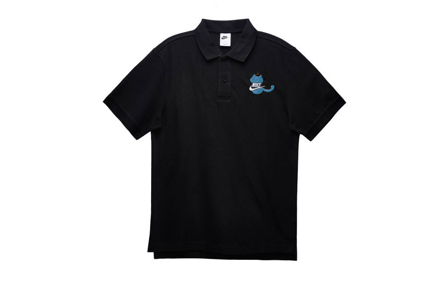 Nike Nike Polo Shirts Men's Black Polo Collar Moderate Straight Fit