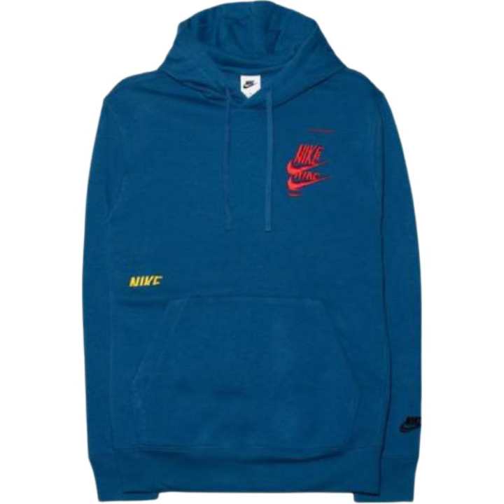 Nike Nike Sweatshirts Men's Blue Hooded Moderate Regular