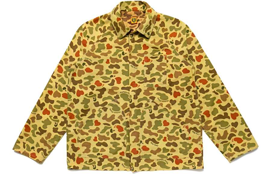 HUMAN MADE HUMAN MADE Jackets Men's Yellow Lapel Moderate Other