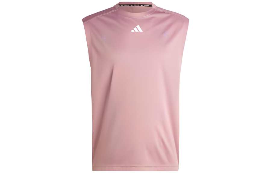 Adidas Adidas Gym Tank Tops Men's Pink Crew Neck Moderate Other