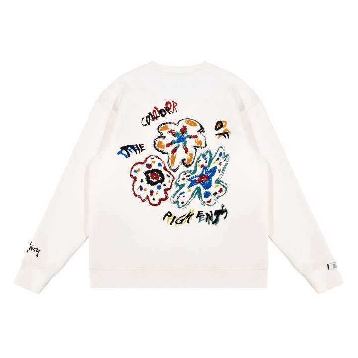 Adidas Adidas Sweatshirts Unisex White Crew Neck Moderate Regular