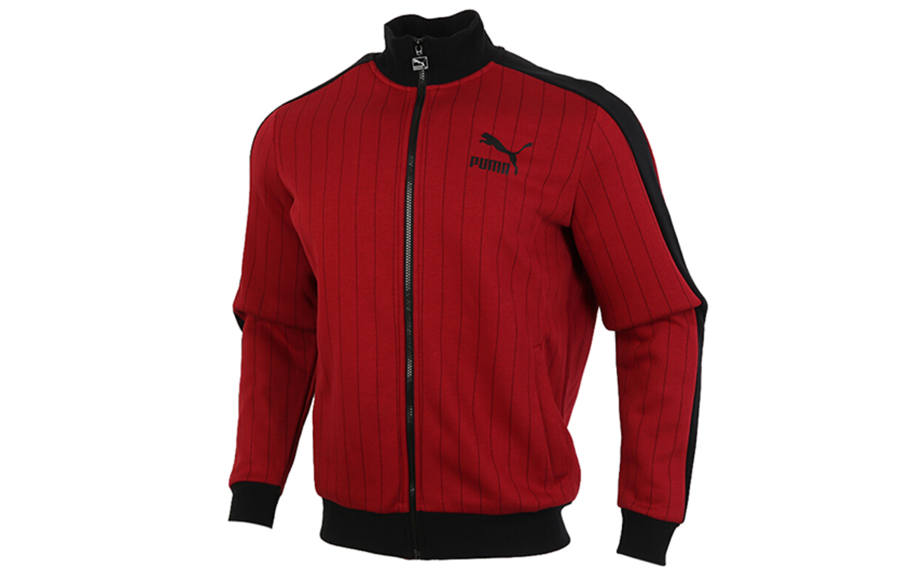 PUMA PUMA Jackets Men's Dark Red Stand Collar Moderate Other