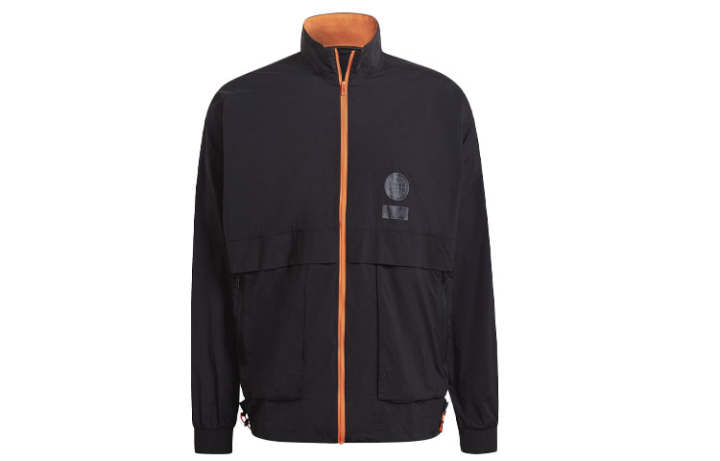 Adidas Adidas Jackets Men's Black Stand Collar Moderate Workwear