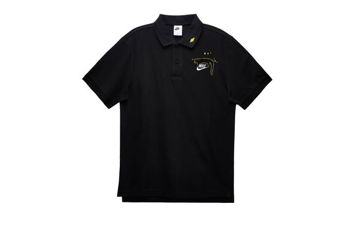 Nike Nike Polo Shirts Men's Black Polo Collar Moderate Straight Fit