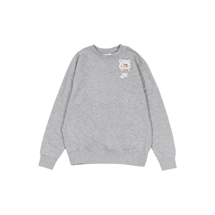 Nike Nike Sweatshirts Men's Gray Crew Neck Moderate Regular