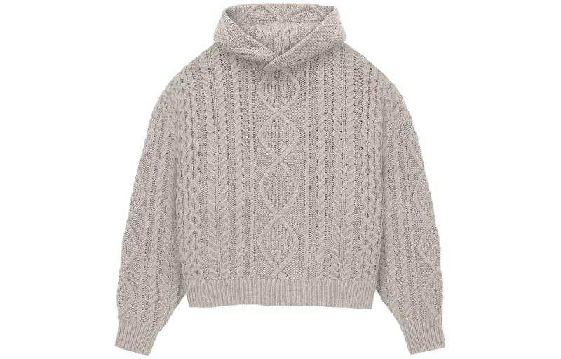 Fear Of God Essentials FW23 Sweater Men's Smoke Cloud Gray/Silver Cloud